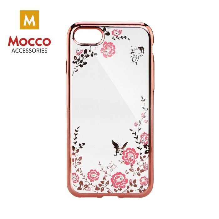 Mocco Electro Diamond Silicone Case for Xiaomi Pocophone F1 Rose - Transparent hind ja info | Telefoni kaaned, ümbrised | kaup24.ee