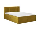 Кровать Mazzini Beds Afra 200x200 см, желтая