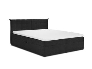 Кровать Mazzini Beds Echaveria 200x200 см, черная цена и информация | Кровати | kaup24.ee