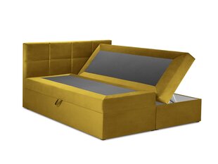 Кровать Mazzini Beds Mimicry 200x200 см, желтая цена и информация | Кровати | kaup24.ee