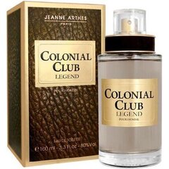 Tualettvesi Jeanne Arthes Colonial Club Legend EDT meestele 100 ml hind ja info | Meeste parfüümid | kaup24.ee