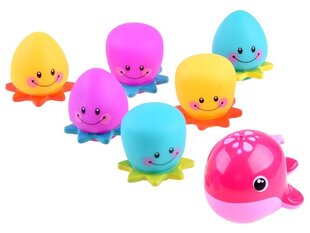 Игрушка для ванны Funny Bathing Toys «Кит с осьминогами» цена и информация | Игрушки для малышей | kaup24.ee