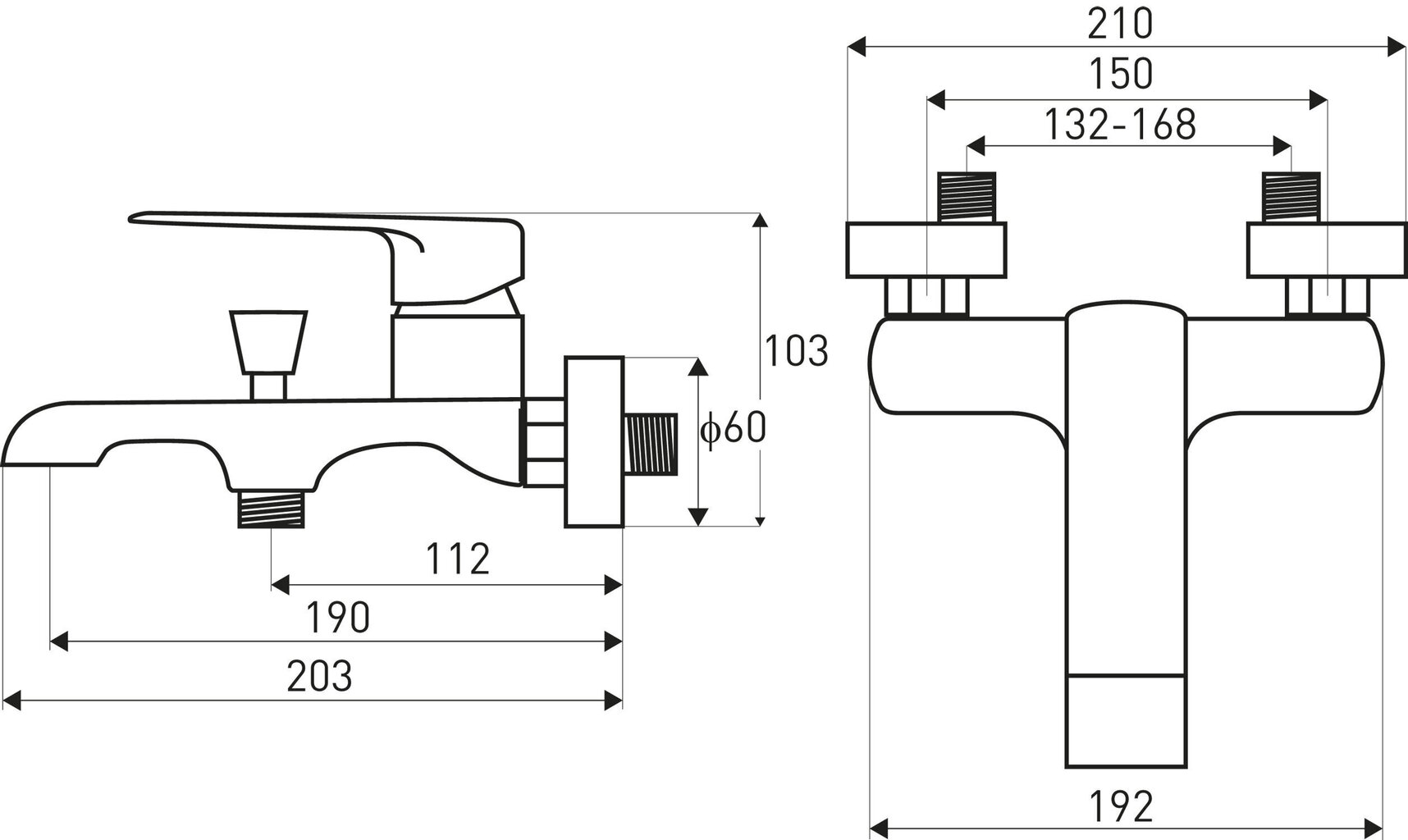 Vannisegisti Loge Maroko 23 Black hind ja info | Vannitoa segistid | kaup24.ee