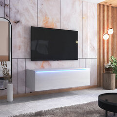 TV-laud Sesley Skylara LED, 140 cm, valge hind ja info | TV alused | kaup24.ee