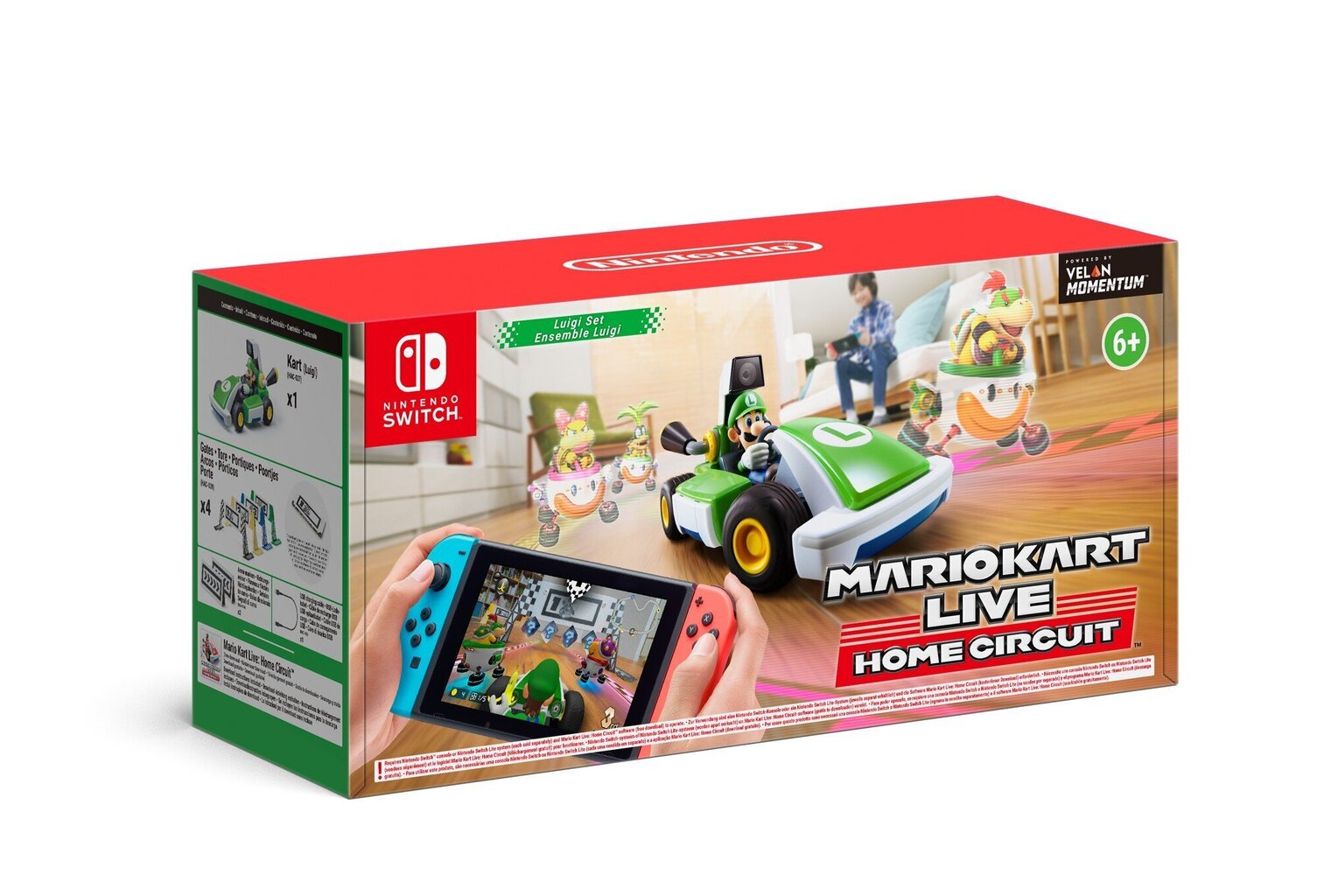 Komplekt Mario Kart Live Home Circuit LUIGI цена и информация | Mängukonsoolide lisatarvikud | kaup24.ee