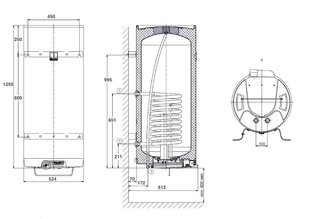 Kombineeritud boiler OKC 160l, vertikaalne hind ja info | DRAZICE Sanitaartehnika, remont, küte | kaup24.ee