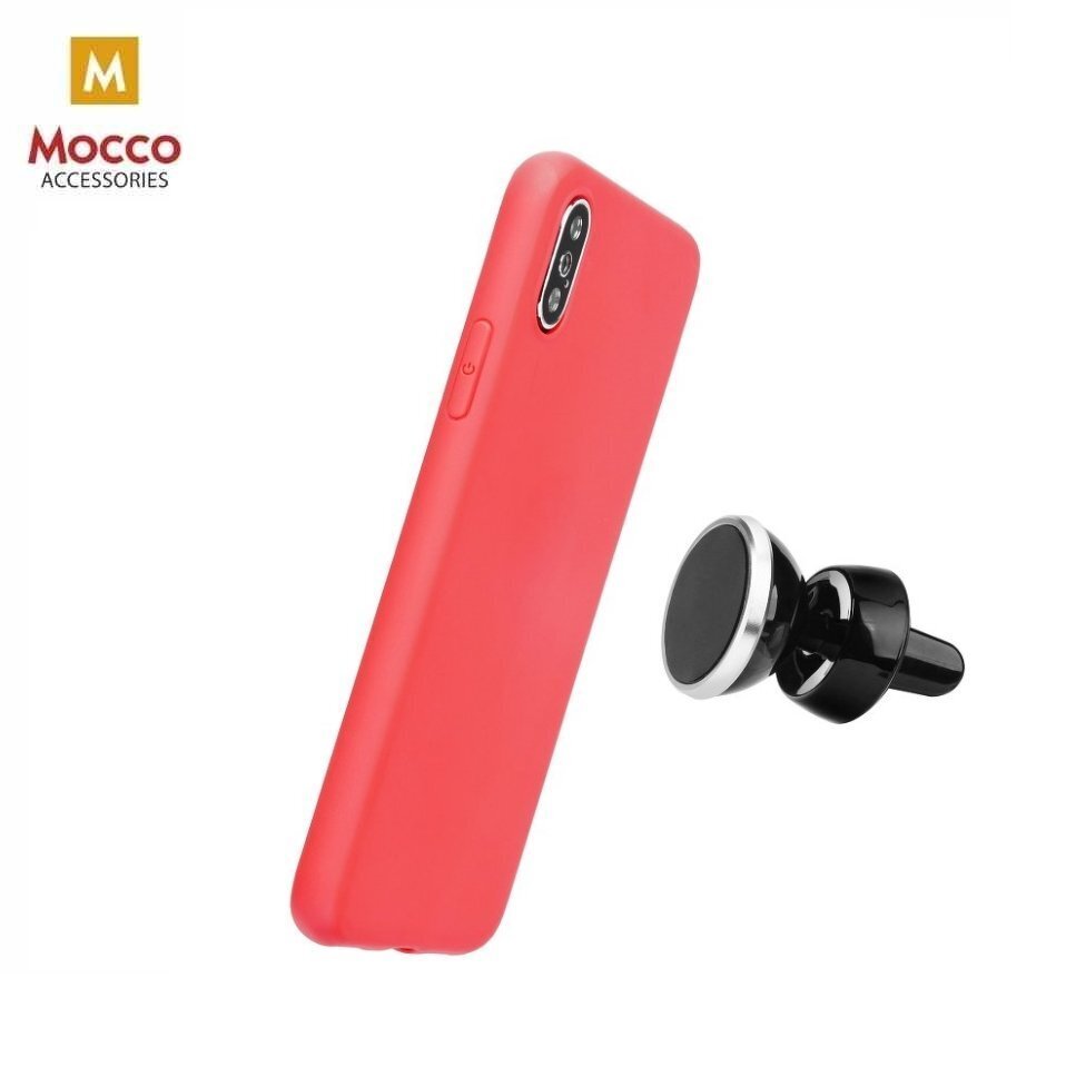 Mocco Soft Magnet Silicone Case for Apple iPhone XS Plus Red цена и информация | Telefoni kaaned, ümbrised | kaup24.ee