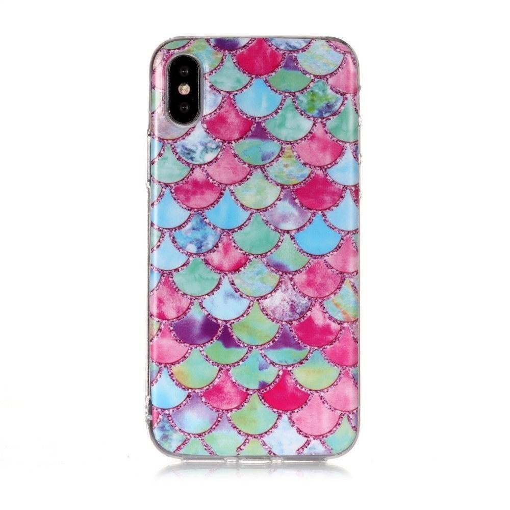 Mocco Trendy Silicone Back Case for Apple iPhone XS Max Fish Scales hind ja info | Telefoni kaaned, ümbrised | kaup24.ee