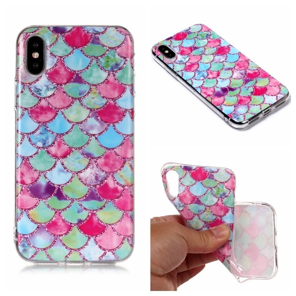 Mocco Trendy Silicone Back Case for Apple iPhone XS Max Fish Scales hind ja info | Telefoni kaaned, ümbrised | kaup24.ee
