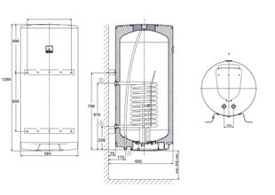 Kombineeritud boiler OKC 200l hind ja info | Boilerid | kaup24.ee