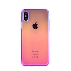 Devia Aurora Plastic Back Case Apple iPhone X / XS Purple - Blue hind ja info | Telefoni kaaned, ümbrised | kaup24.ee