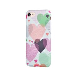 Devia Vivid Silicone Back Case With Hearts For Apple iPhone 7 Plus / 8 Plus цена и информация | Чехлы для телефонов | kaup24.ee