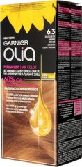 Õlibaasil kauapüsiv juuksevärv ilma ammoniaagita Garnier Olia 6.3 Golden Light Brown hind ja info | Juuksevärvid | kaup24.ee