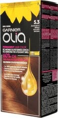 Õlibaasil kauapüsiv juuksevärv ilma ammoniaagita Garnier Olia 5.3 Golden Brown hind ja info | Juuksevärvid | kaup24.ee