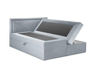 Кровать Mazzini Beds Yucca 200x200см, светло-синяя цена и информация | Кровати | kaup24.ee