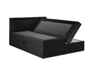 Кровать Mazzini Beds Yucca 200x200 см, черная цена и информация | Кровати | kaup24.ee