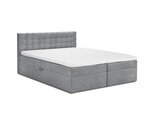 Кровать Mazzini Beds Jade 200x200 см, серая