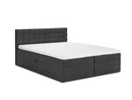 Кровать Mazzini Beds Jade 200x200 см, темно-серая