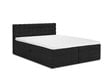 Voodi Mazzini Beds Jade 200x200 cm, must hind ja info | Voodid | kaup24.ee