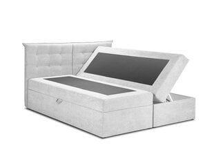 Кровать Mazzini Кровати Echaveria 200x200 см, светло-серая цена и информация | Кровати | kaup24.ee