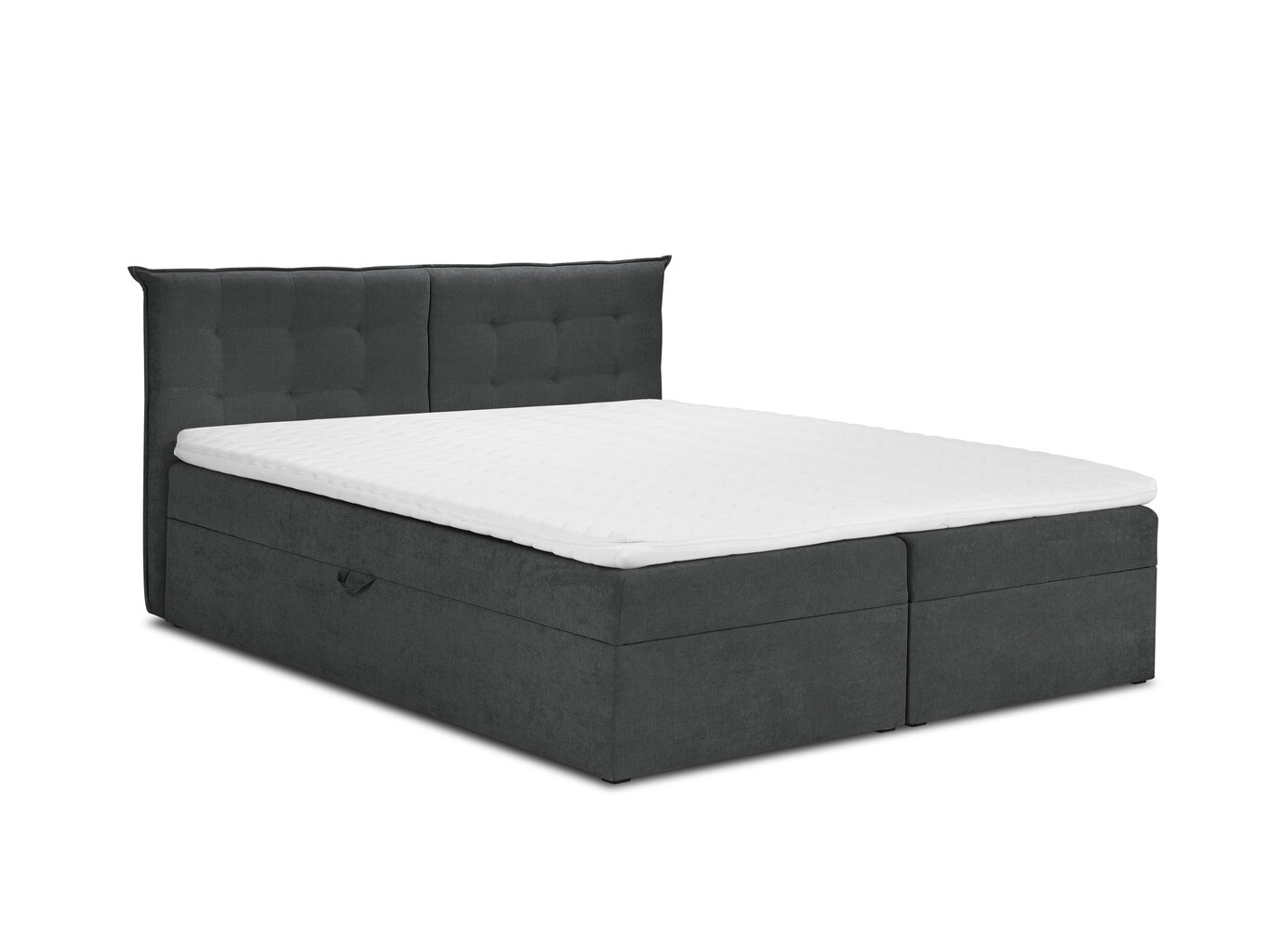 Voodi Mazzini Beds Echaveria 200x200 cm, tumehall цена и информация | Voodid | kaup24.ee