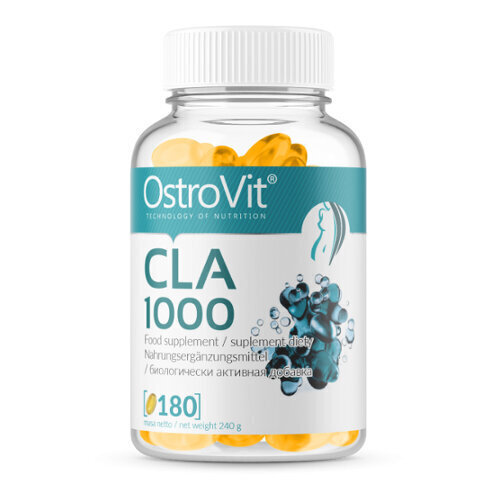 OstoVit CLA 1000 toidulisand (180 kapslit) hind ja info | Vitamiinid, toidulisandid, preparaadid tervise heaoluks | kaup24.ee