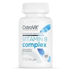 Toidulisand OstroVit Vitamin B Complex (90 tabletti) hind ja info | Vitamiinid, toidulisandid, preparaadid tervise heaoluks | kaup24.ee