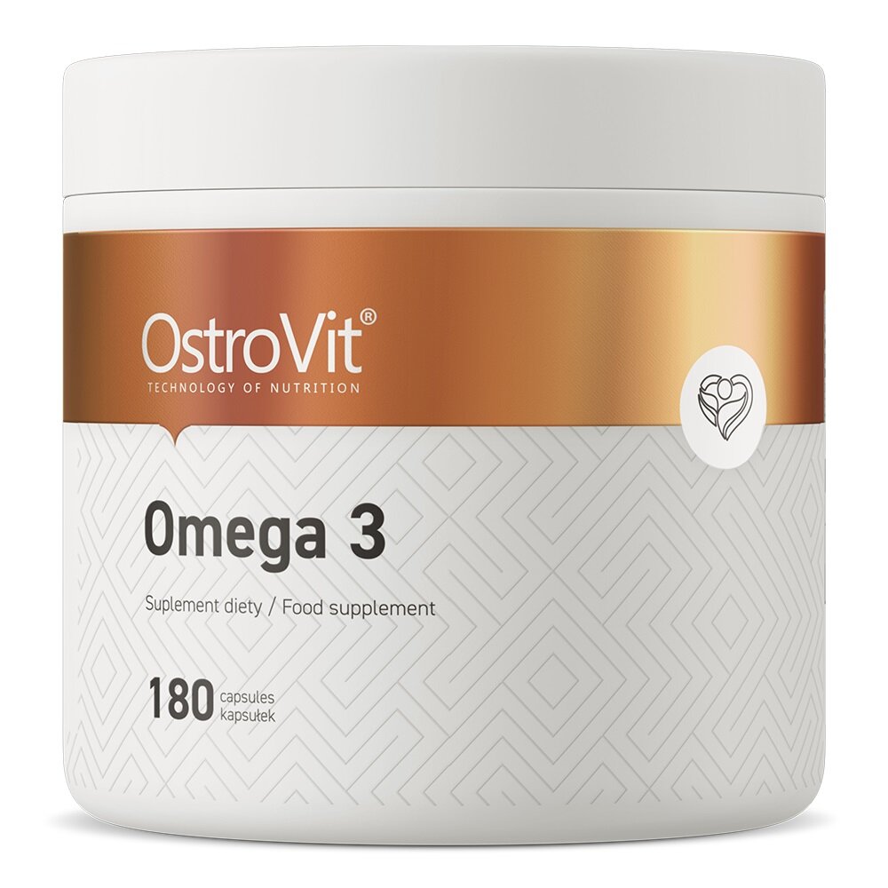 Toidulisand OstroVit Omega 3 (180 kapslit) hind ja info | Vitamiinid, toidulisandid, preparaadid tervise heaoluks | kaup24.ee