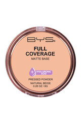 Компактная пудра Full Coverage Natural Beige BYS цена и информация | Пудры, базы под макияж | kaup24.ee