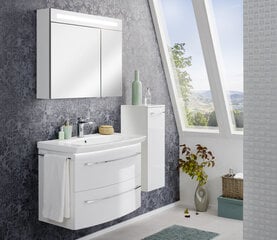 Нижний шкафчик для ванной комнаты Fackelmann Lino 85, белый цена и информация | Шкафчики для ванной | kaup24.ee