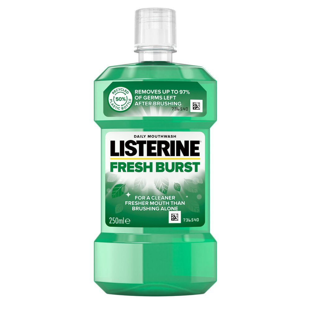 Suuvesi Listerine Fresh Burst 250 ml цена и информация | Suuhügieen | kaup24.ee