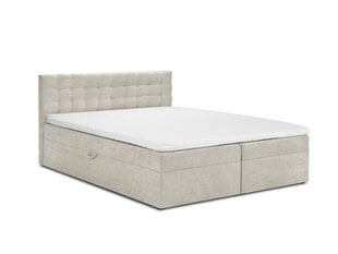 Кровать Mazzini Beds Jade 200x200 см, бежевая цена и информация | Кровати | kaup24.ee