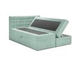 Voodi Mazzini Beds Jade 200x200 cm, heleroheline цена и информация | Voodid | kaup24.ee