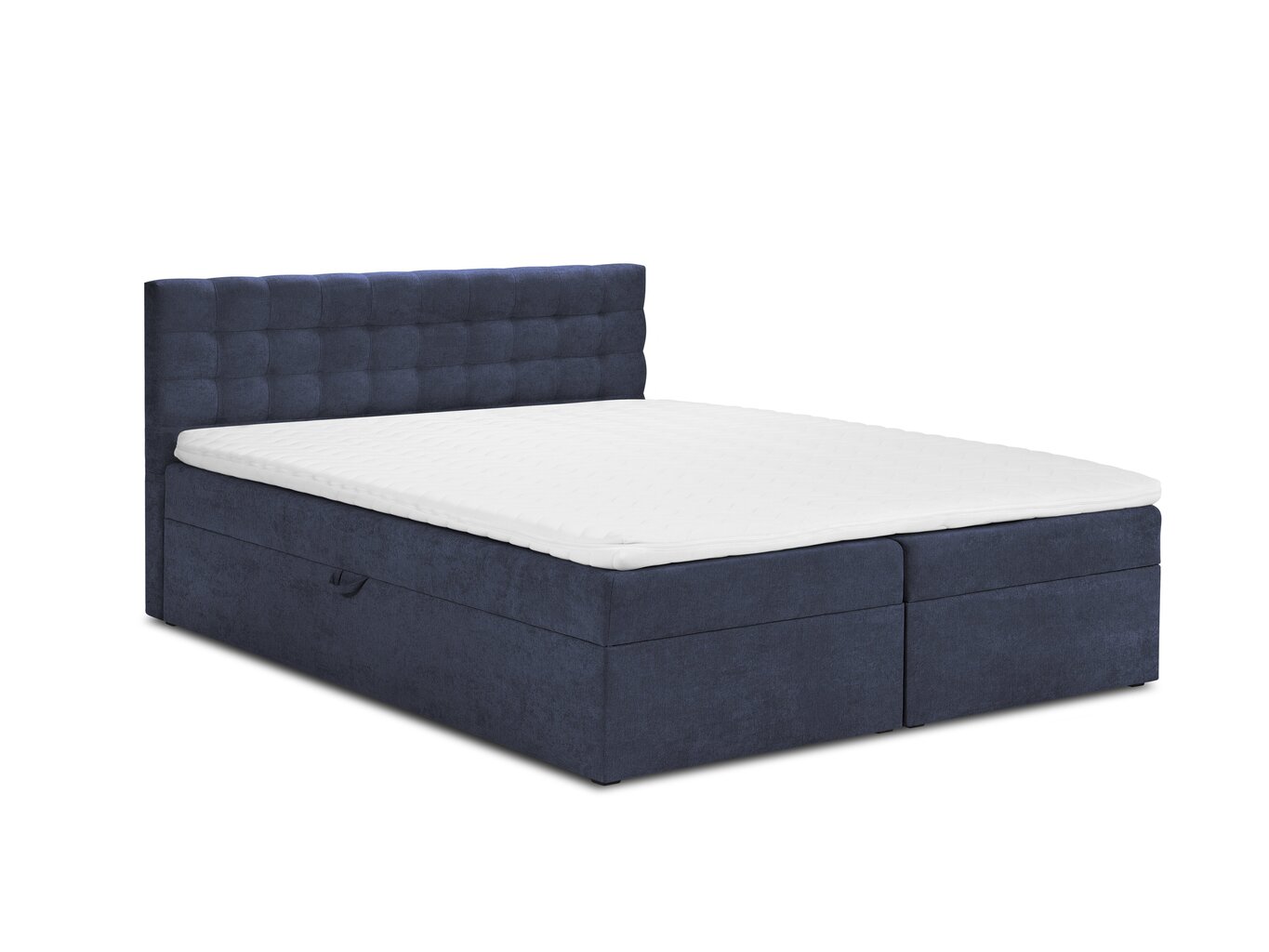 Voodi Mazzini Beds Jade 200x200 cm, tumesinine цена и информация | Voodid | kaup24.ee