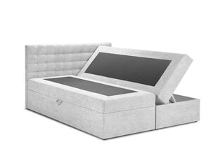 Кровать Mazzini Beds Jade 200x200 см, светло-серая цена и информация | Кровати | kaup24.ee