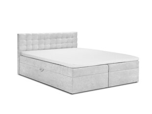 Кровать Mazzini Beds Jade 200x200 см, светло-серая цена и информация | Кровати | kaup24.ee