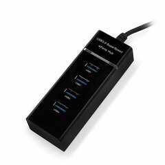 USB разделитель RoGer B2 3.0 USB Хаб 1 x 4, черный цена и информация | Адаптеры и USB-hub | kaup24.ee