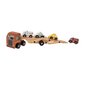 Puidust puksiirauto koos mudelautodega, Smiki Zookabee 6689563 hind ja info | Imikute mänguasjad | kaup24.ee