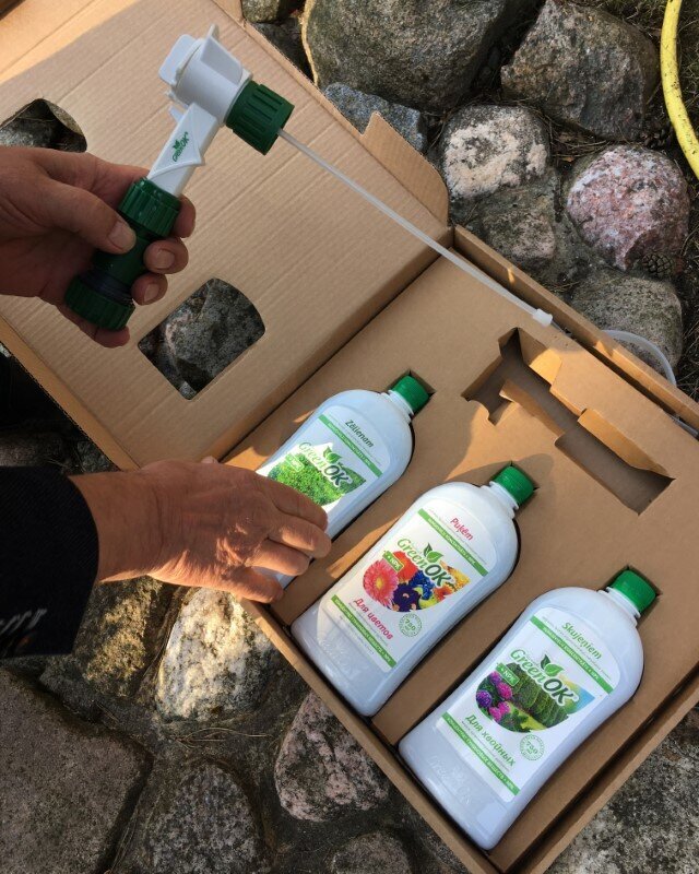 Pihustiotsik 750 ml х 3, toodete jaoks, GreenOK hind ja info | Vedelväetised | kaup24.ee