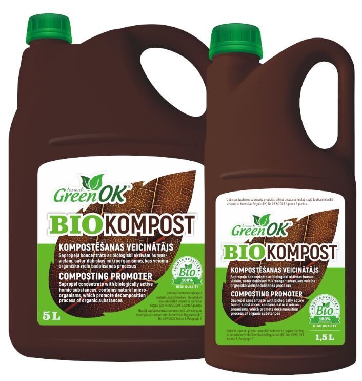 Komposti stimulaator BIO KOMPOST GreenOK, 5 l цена и информация | Vedelväetised | kaup24.ee