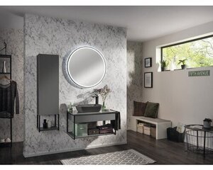 Нижний шкафчик для ванной комнаты Fackelmann New York 1S, серый цена и информация | Шкафчики для ванной | kaup24.ee