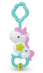 Rippuv kõristi helide ja valgusega Ükssarvik/Unicorn Clementoni цена и информация | Игрушки для малышей | kaup24.ee