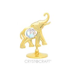 Kujukene "Elevant" alusel, SWAROVSKI kristallidega 24K kuld hind ja info | Sisustuselemendid | kaup24.ee