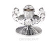 Kroomitud küünlajalg, SWAROVSKI kristallidega hind ja info | Küünlad, küünlajalad | kaup24.ee