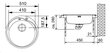 Valamu FRANKE ROL610-41 51cm linane hind ja info | Köögivalamud | kaup24.ee