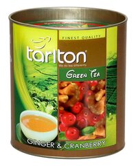 Цейлонский зеленый крупнолистовой чай Tarlton Ginger & Cranberry Green tea, 100г цена и информация | Чай | kaup24.ee