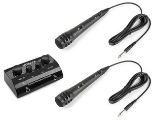 Контроллер караоке-микрофона Vonyx AV430B, Черный цена и информация | Микрофоны | kaup24.ee