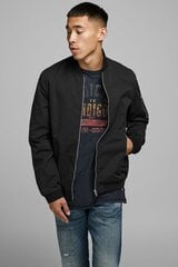 Meeste jakk Jack & Jones, must hind ja info | Meeste pusad | kaup24.ee