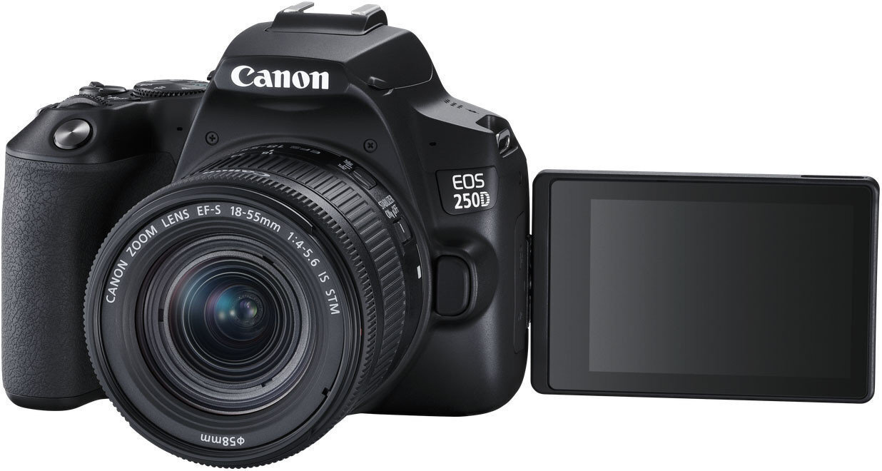 Canon EOS 250D + 18-55mm IS STM Kit, must hind ja info | Fotoaparaadid | kaup24.ee