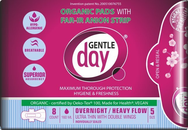 Pesukaitsmed Gentle Day 8 tk, 290 mm hind ja info | Tampoonid, hügieenisidemed, menstruaalanumad | kaup24.ee
